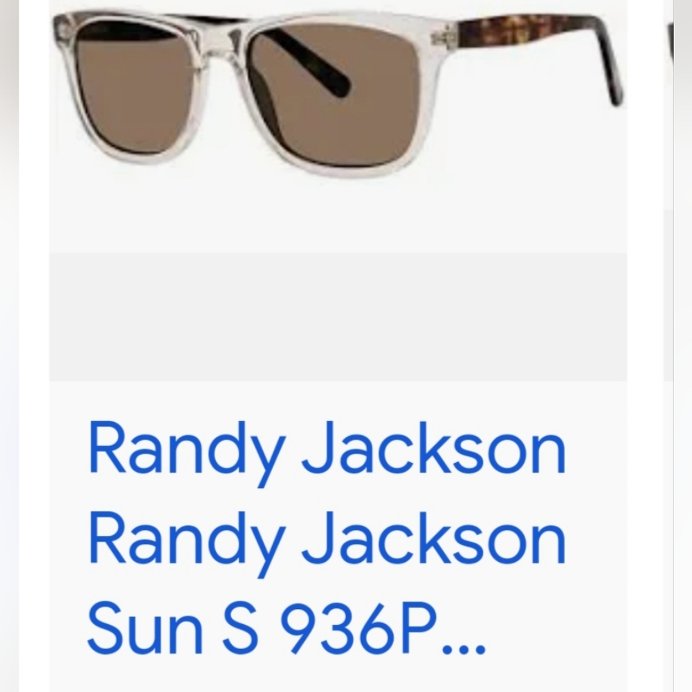 Randy Jackson Signature Rx Sunglasses Clear & tortoise Rx Magnification Lenses